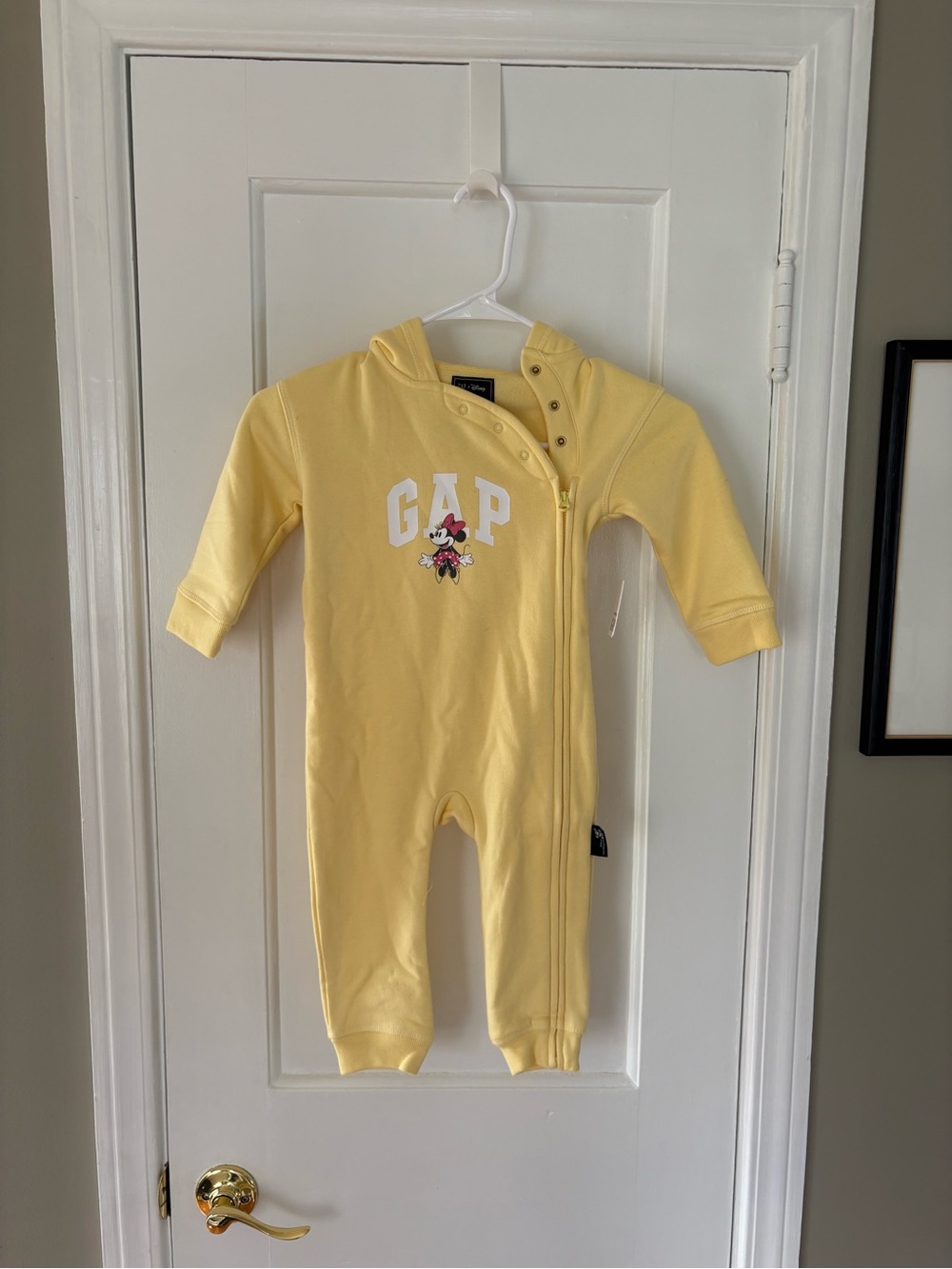Baby Gap Hooded One-Piece with Minnie Mouse